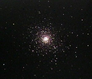 M5 as it appears visually in an 8" to 10" telescope